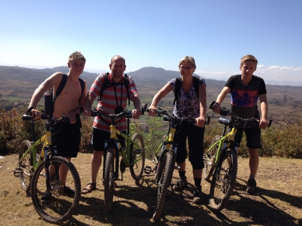  Nils, Jacco, Liesbeth en Tim afgelopen zomer op Madagascar